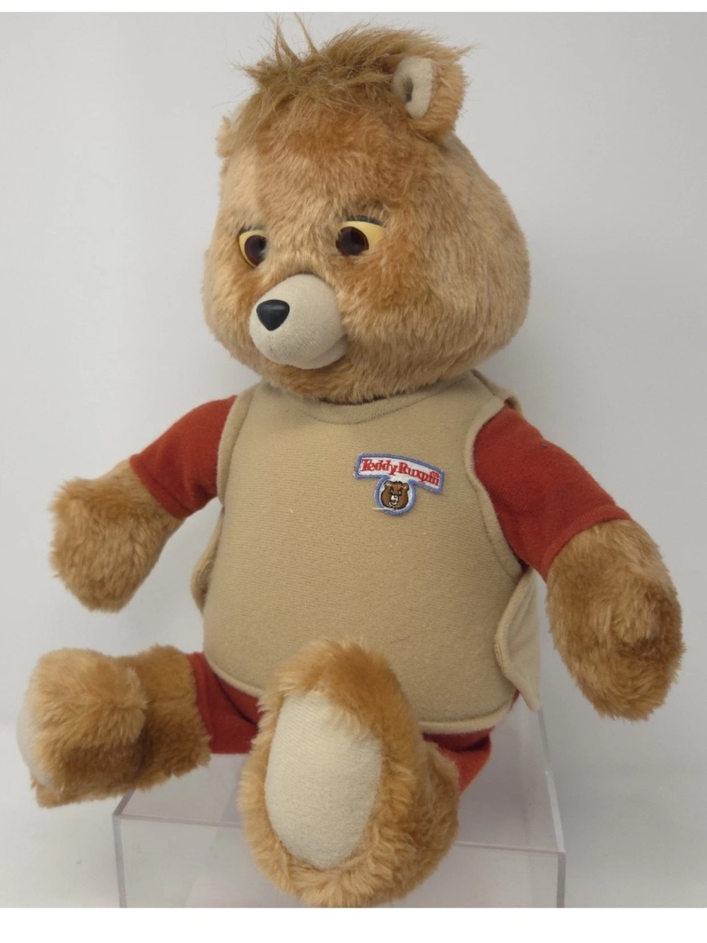 Vintage 1985 Teddy Ruxpin Talking Bear Worlds of Wonder Cassette Player UNTESTED